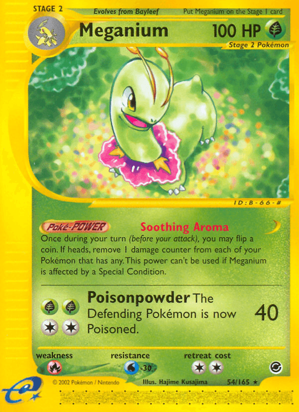 Meganium Pokémon card