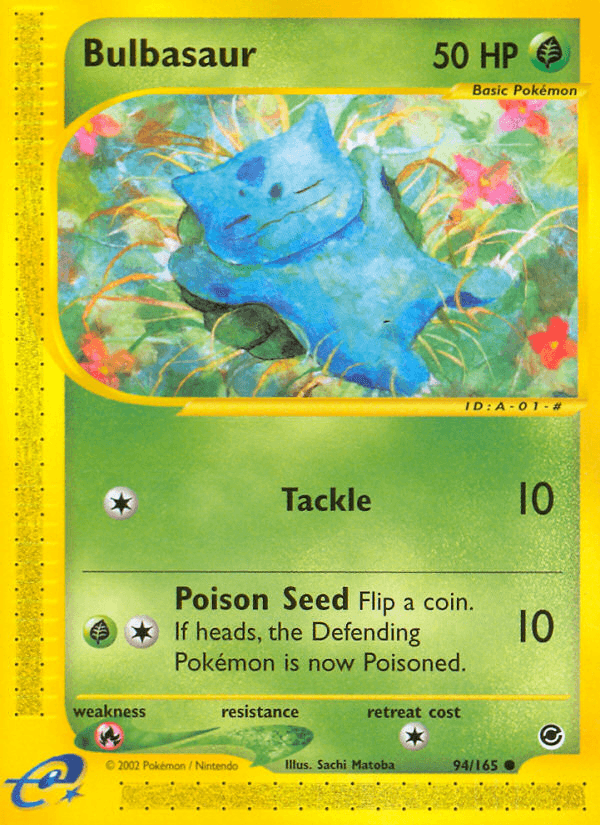 Bulbasaur Pokémon card