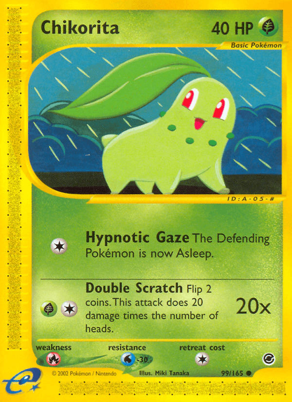 Chikorita Pokémon card