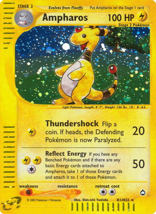 Ampharos Pokémon card
