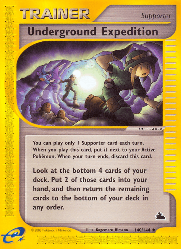 Underground Expedition Pokémon card