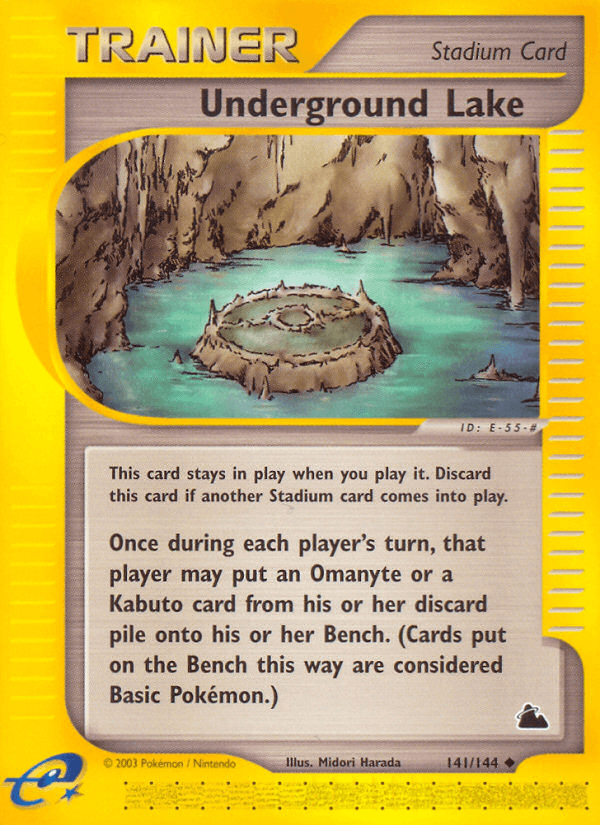 Underground Lake Pokémon card
