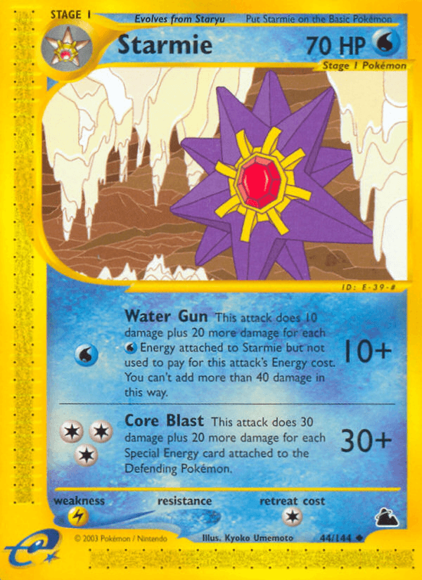 Starmie Pokémon card