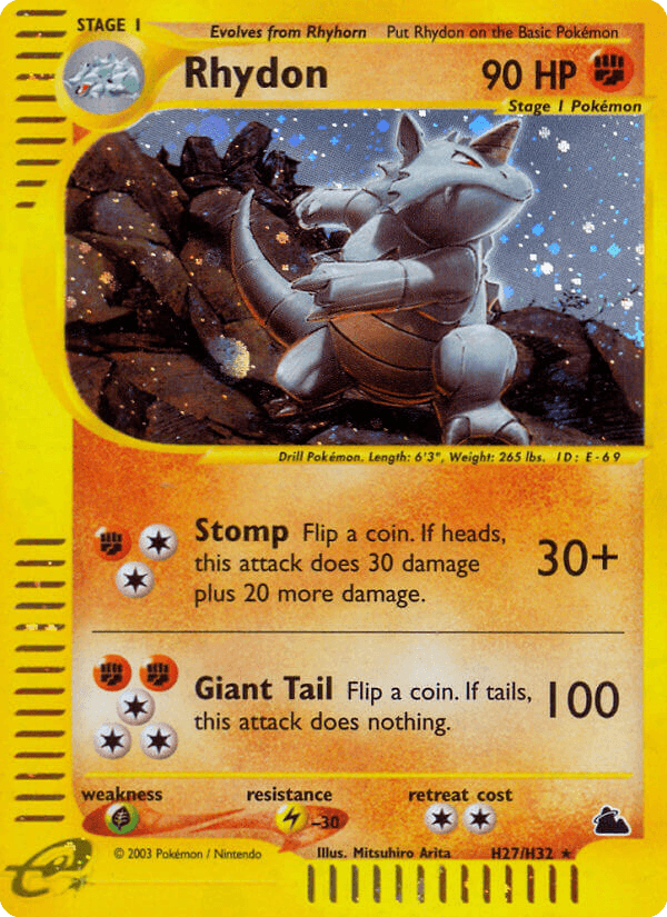 Rhydon Pokémon card
