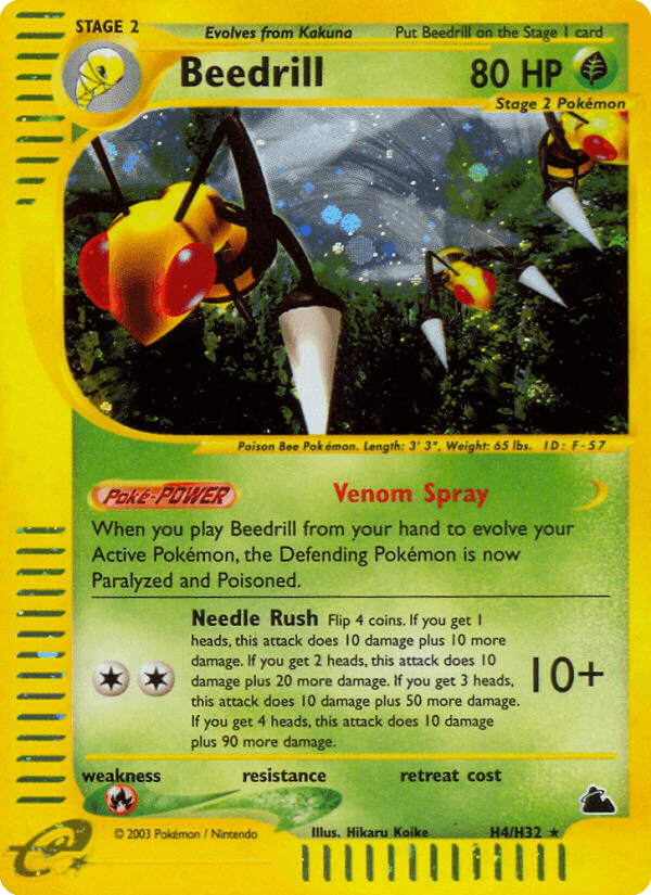 Beedrill Pokémon card