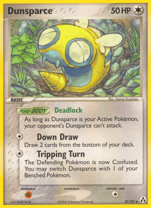 Dunsparce Pokémon card