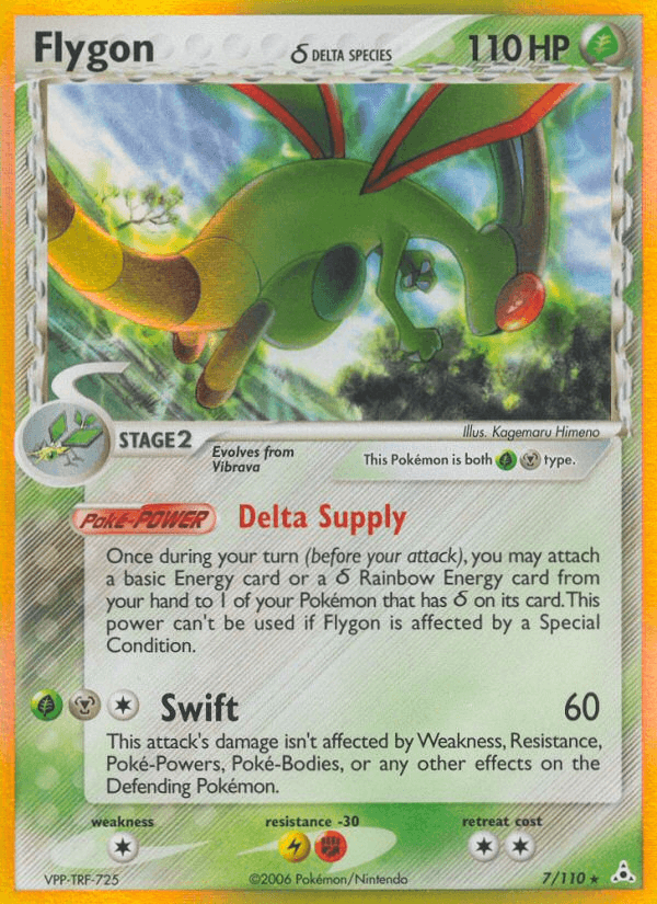 Flygon δ Pokémon card