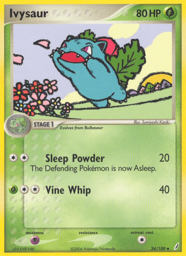 Ivysaur Pokémon card