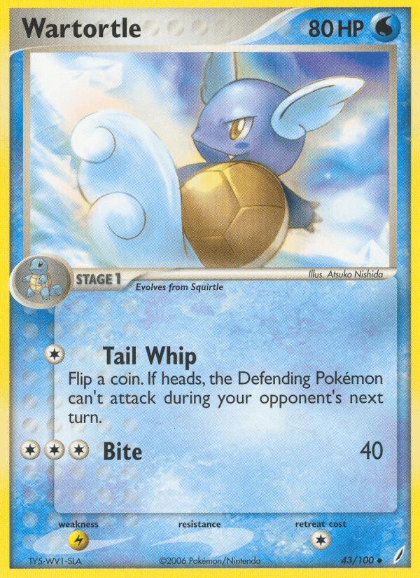 Wartortle Pokémon card