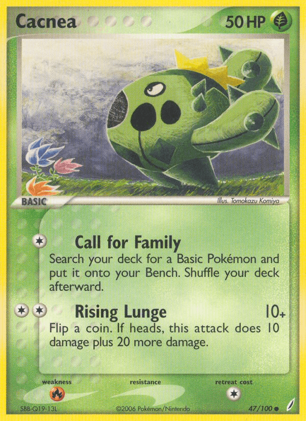 Cacnea Pokémon card