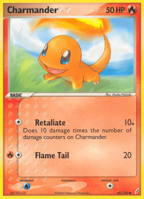 Charmander Pokémon card