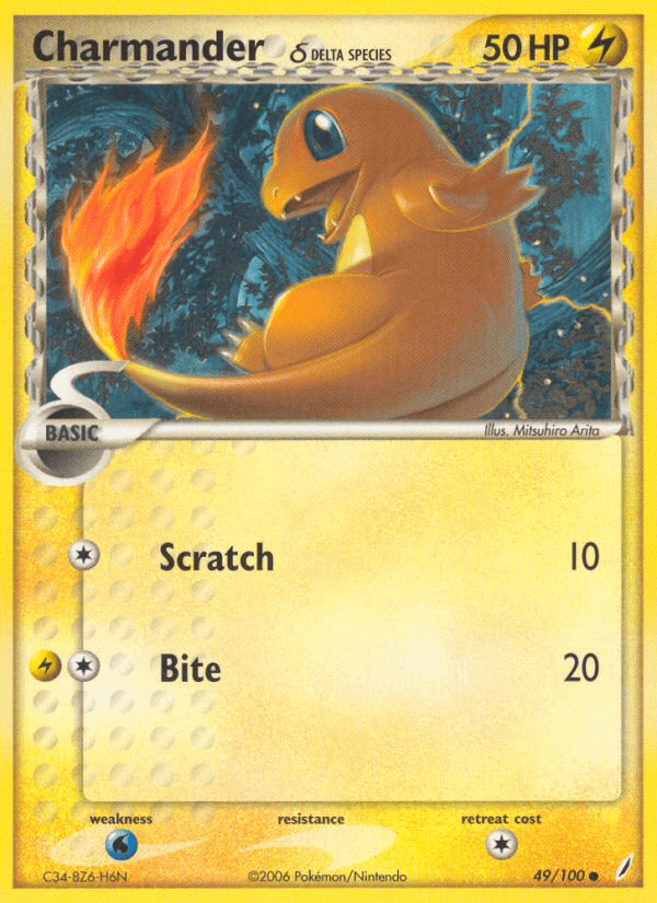 Charmander δ Pokémon card