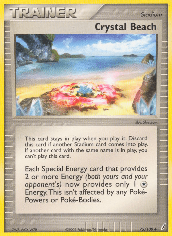 Crystal Beach Pokémon card