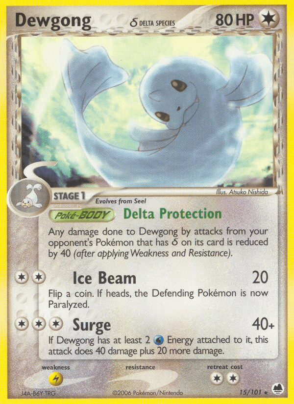 Dewgong δ Pokémon card