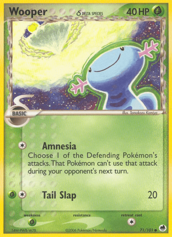 Wooper δ Pokémon card