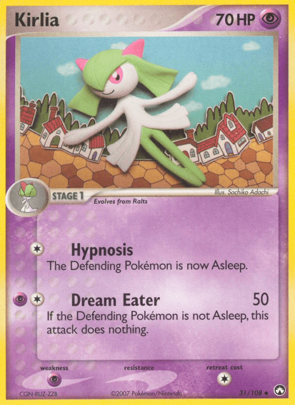 Kirlia Pokémon card