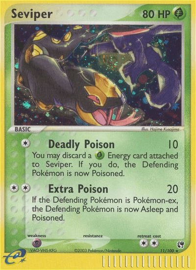 Seviper Pokémon card