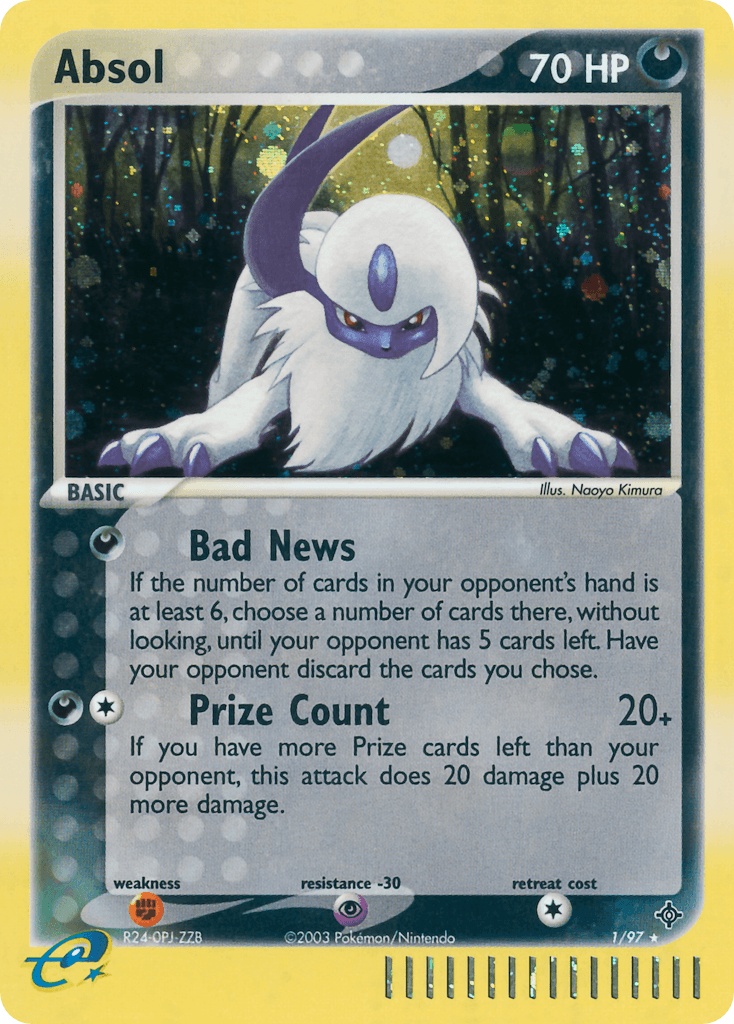 Absol Pokémon card