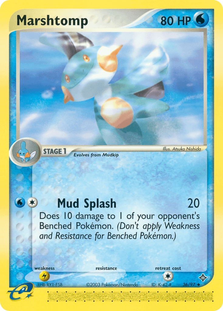 Marshtomp Pokémon card