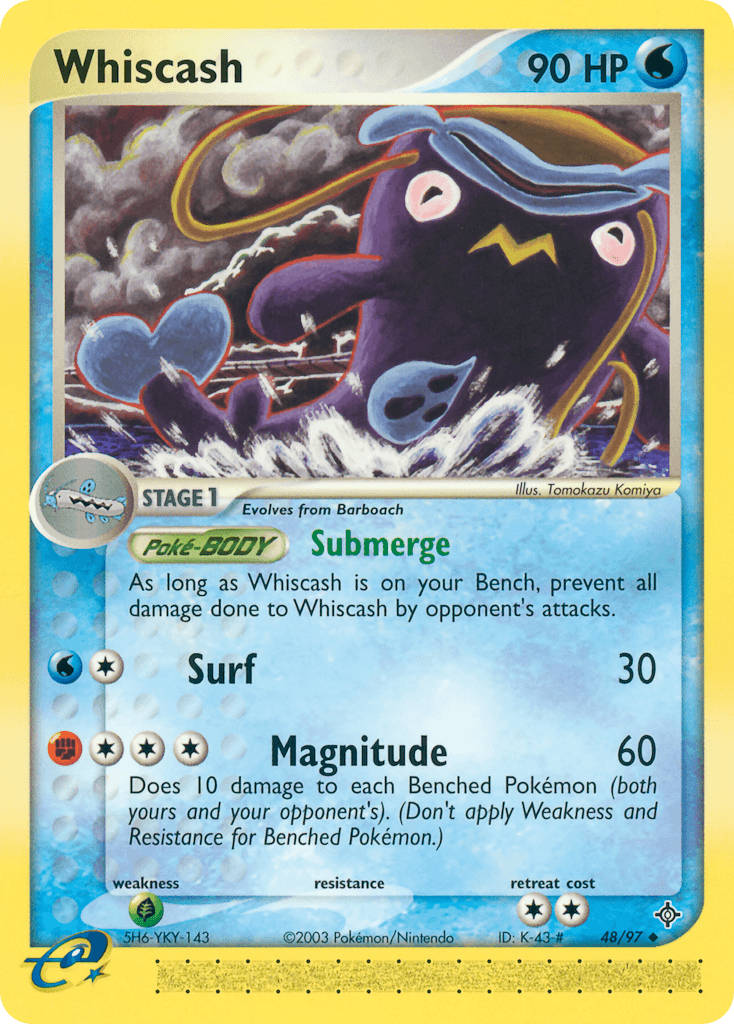 Whiscash Pokémon card