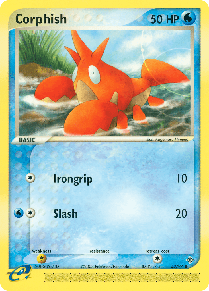 Corphish Pokémon card