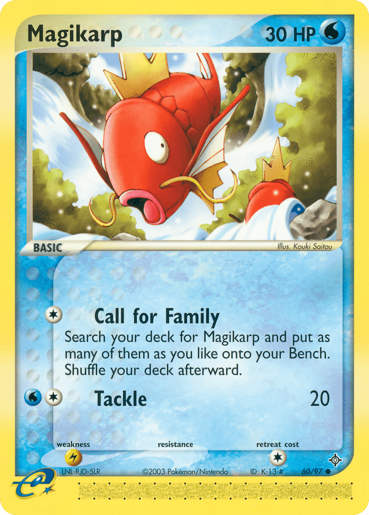 Magikarp Pokémon card