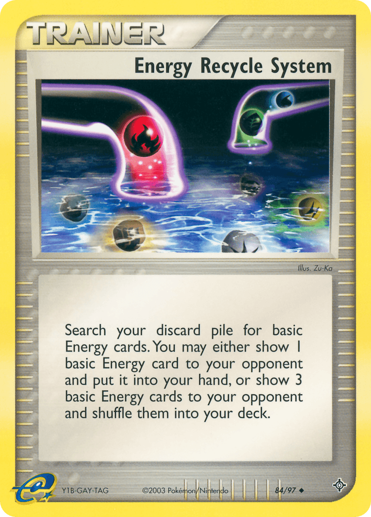 Energy Recycle System Pokémon card