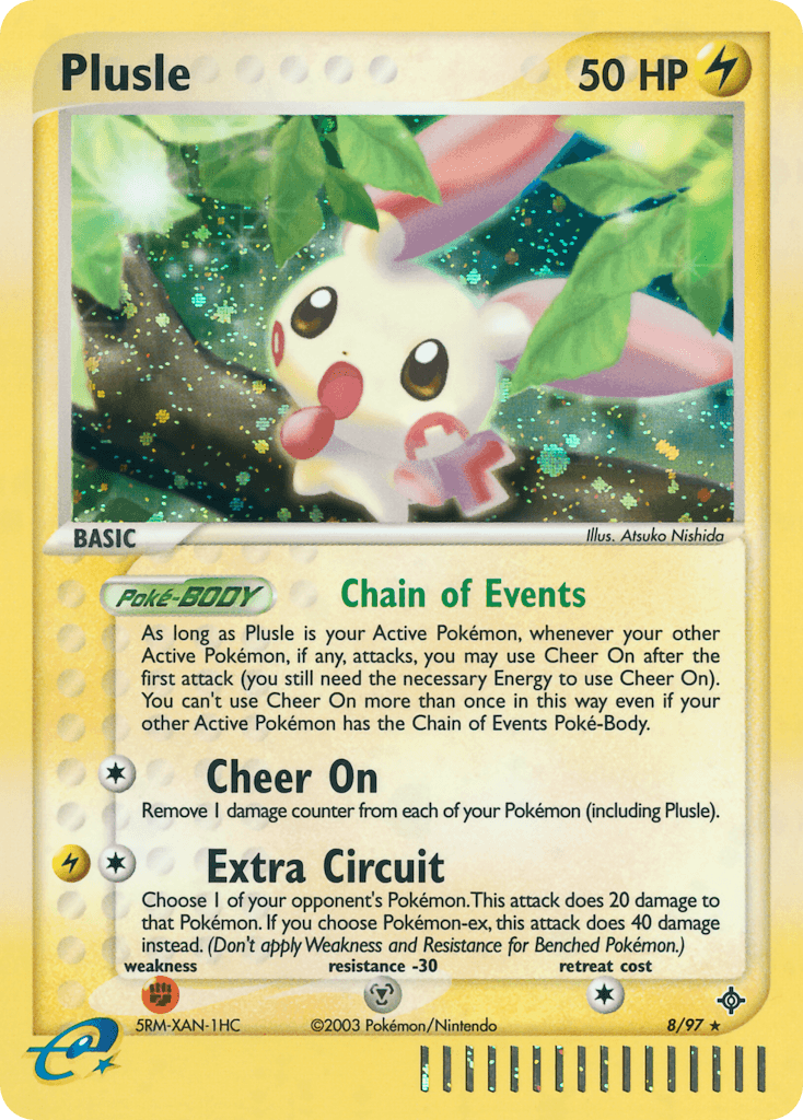 Plusle Pokémon card