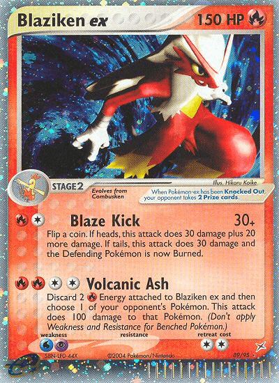 Blaziken ex from Team Magma vs Team Aqua