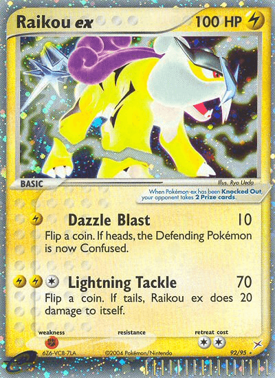 Raikou ex from Team Magma vs Team Aqua