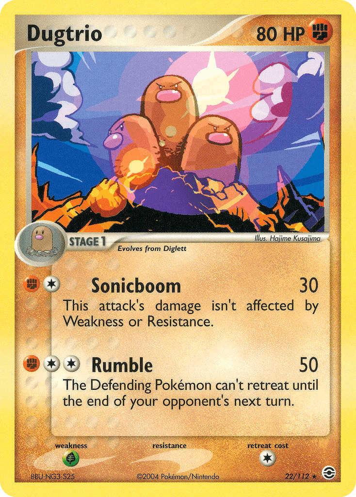 Dugtrio Pokémon card