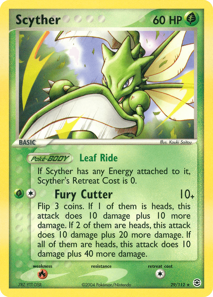 Scyther Pokémon card