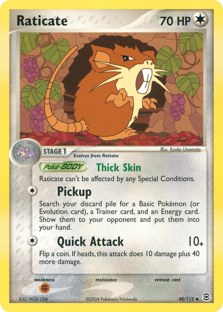 Raticate Pokémon card