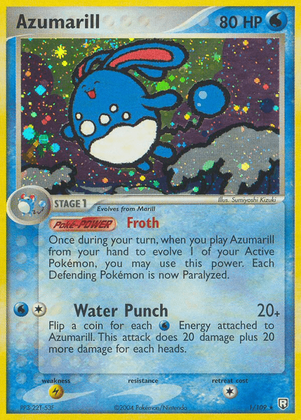 Azumarill Pokémon card