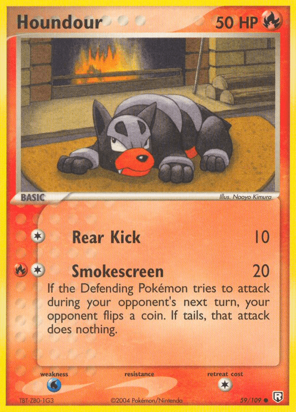 Houndour Pokémon card