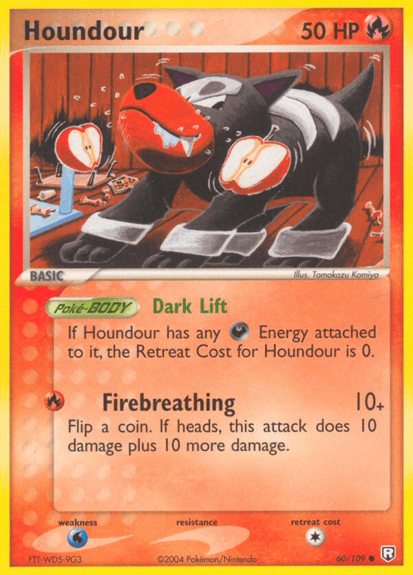 Houndour Pokémon card