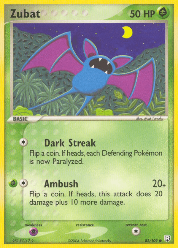 Zubat Pokémon card