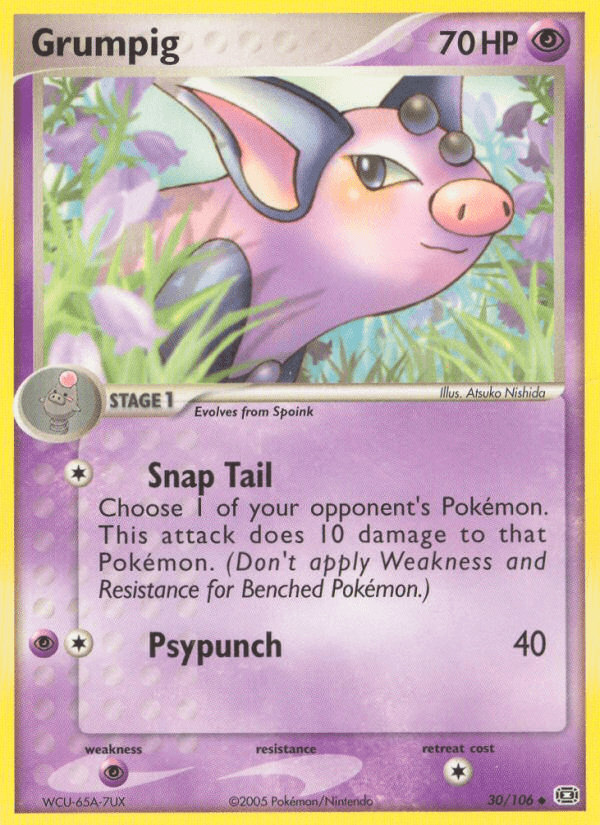 Grumpig Pokémon card