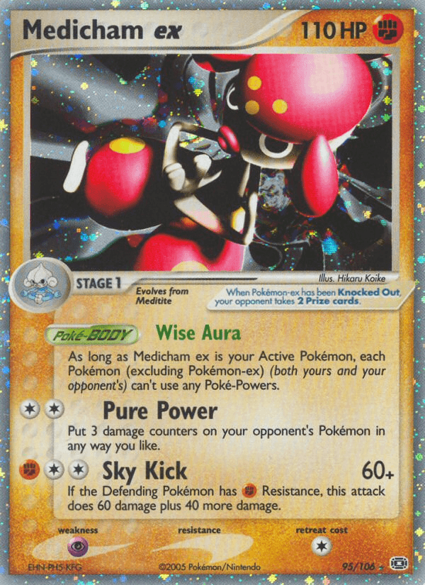 Medicham ex Pokémon card