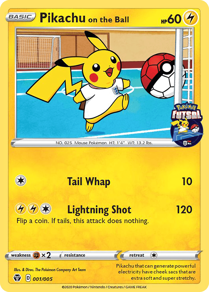 Pikachu on the Ball from Pokémon Futsal Collection