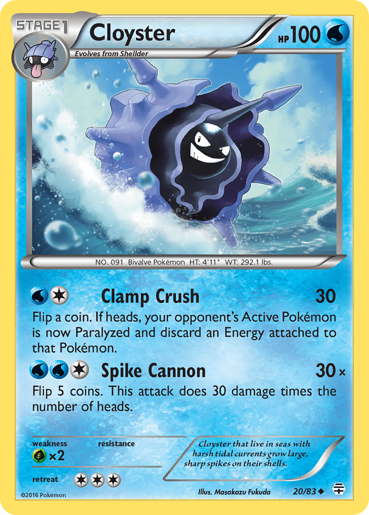 Cloyster Pokémon card
