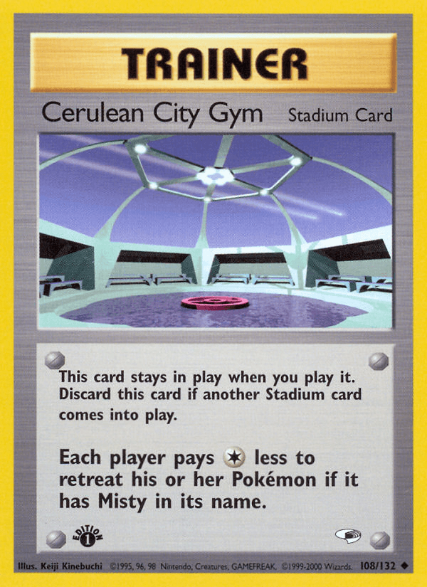 Cerulean City Gym Pokémon card