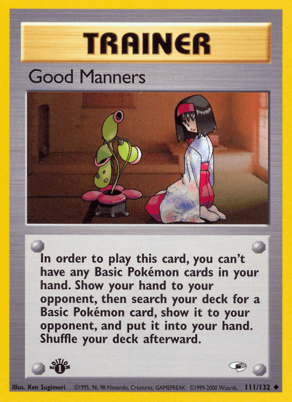 Good Manners Pokémon card