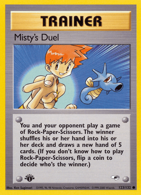 Misty's Duel Pokémon card