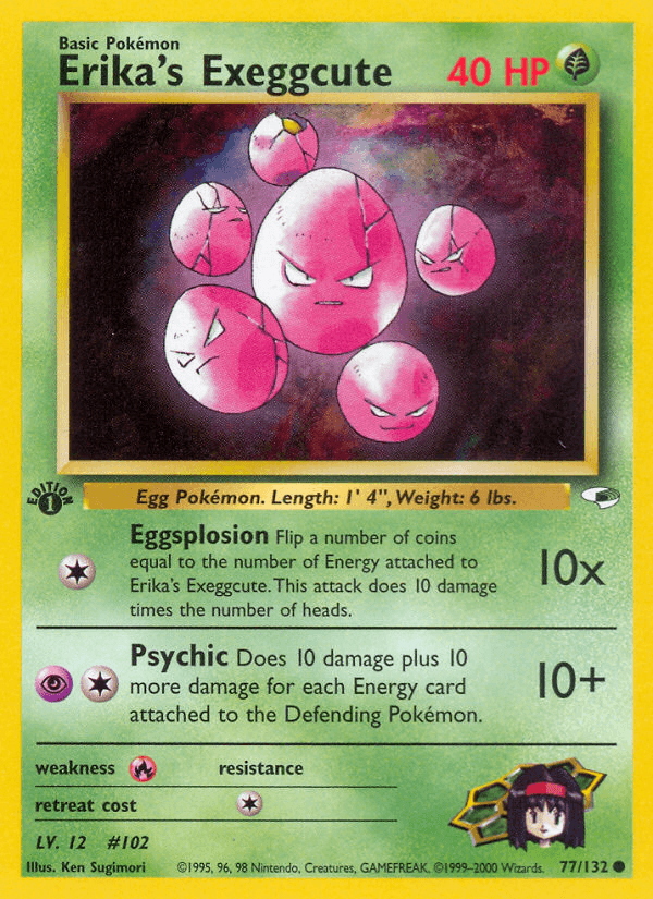 Erika's Exeggcute Pokémon card