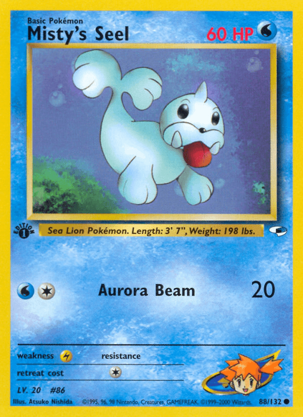 Misty's Seel Pokémon card