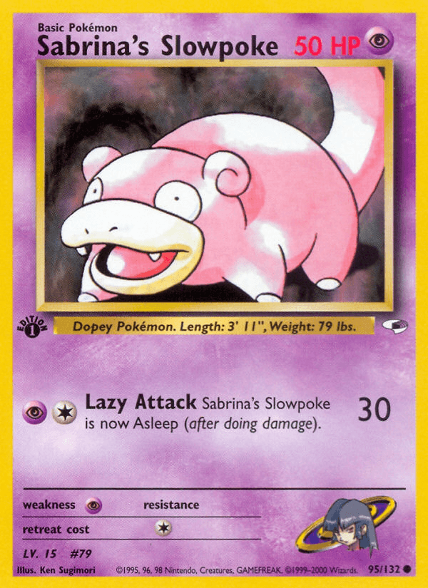Sabrina's Slowpoke Pokémon card