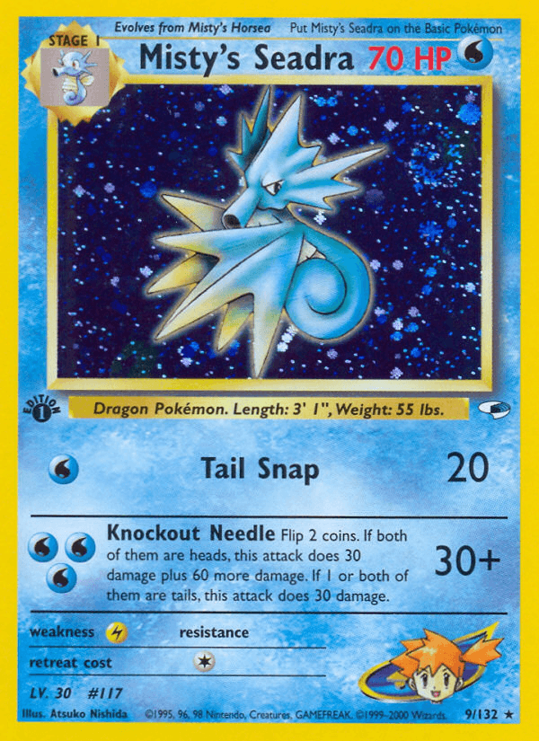 Misty's Seadra Pokémon card