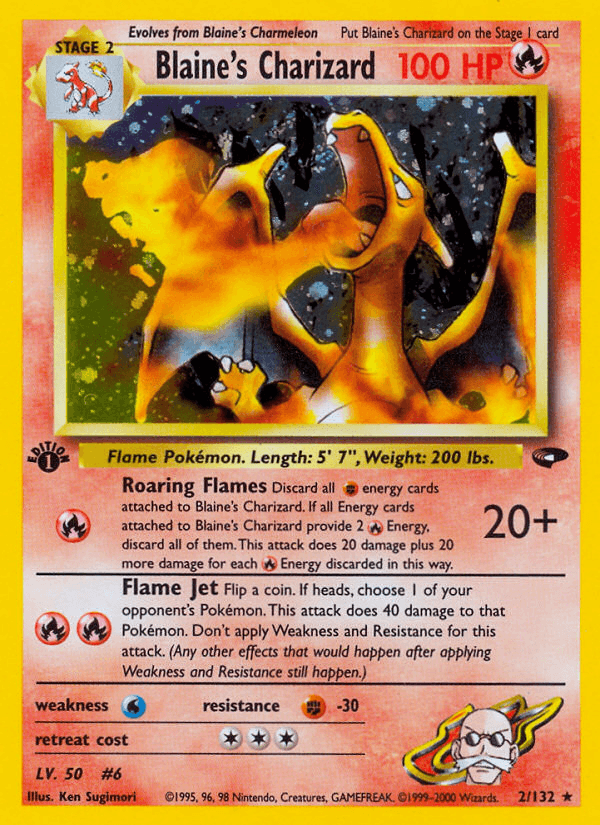 Blaine's Charizard from Gym Challenge