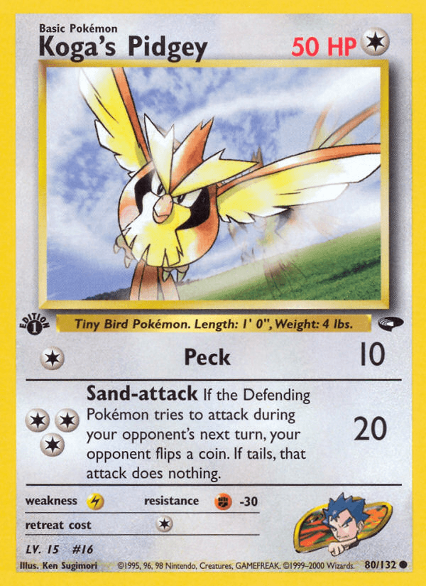 Koga's Pidgey Pokémon card